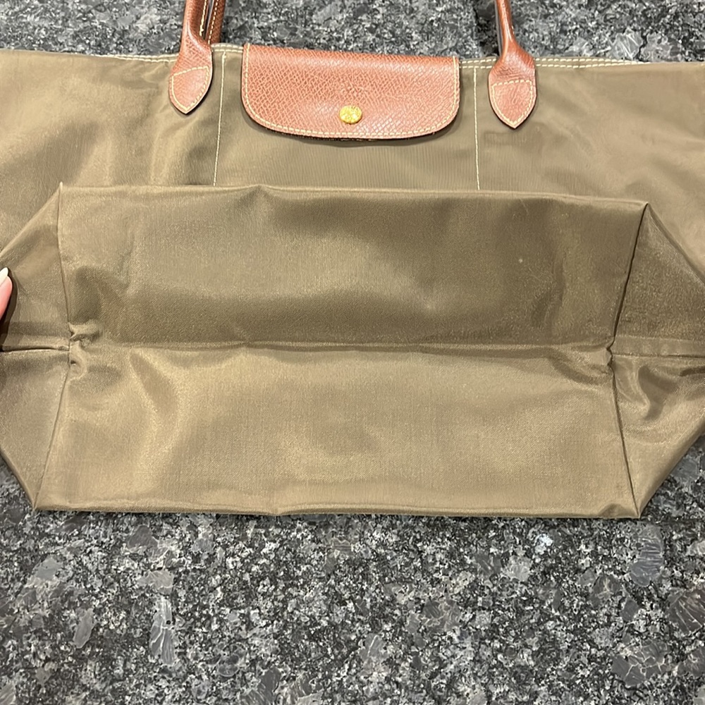 Longchamp Brown and Tan Le Pliage Tote - Picture 6 of 7